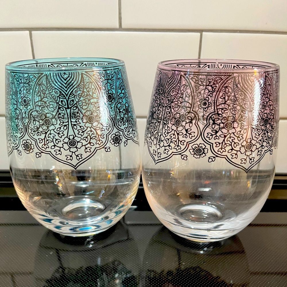 Stemless Wine Glasses - Set of 2